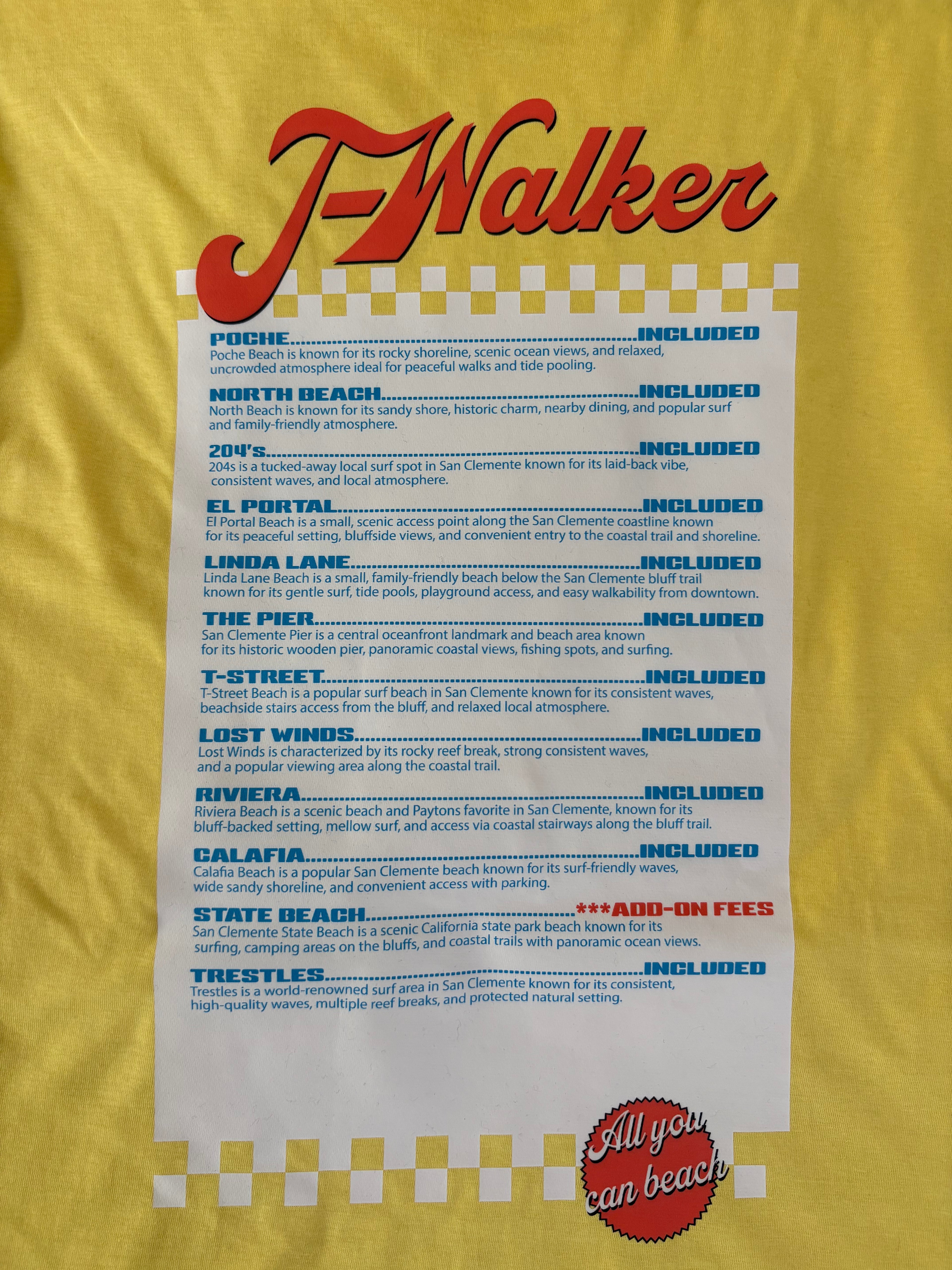 The menu